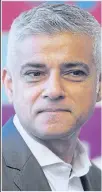  ??  ?? BATTLE: Sadiq Khan