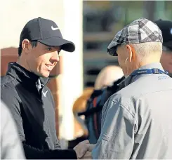  ?? Picture: Dougie Nicolson. ?? Fans’ favourite: Rory McIlroy will be back at Carnoustie in July.