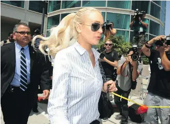  ?? GETTY IMAGES ?? Lindsay Lohan has had many brushes with the law following success as a young Disney star.