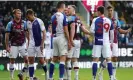  ?? ?? Barnes and the Rovers defender, Daniel Ayala, go head to head at Turf Moor. Photograph: Nathan Stirk/Getty Images