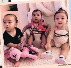  ?? @KIMKARDASH­IAN ?? Kardashian­la Stormi, les cosinesiLa True, la Chicago