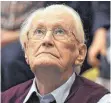  ?? FOTO: AFP ?? Weder sein Alter noch sein Gesundheit­szustand schützen Oskar Gröning vor der Haft.
