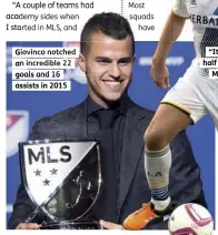  ??  ?? Giovinco notched an incredible 22 goals and 16 assists in 2015