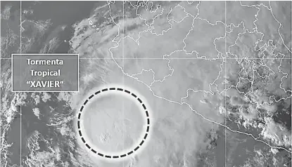  ?? ESPECIAL ?? El meteoro se desplaza hacia el este-noreste.