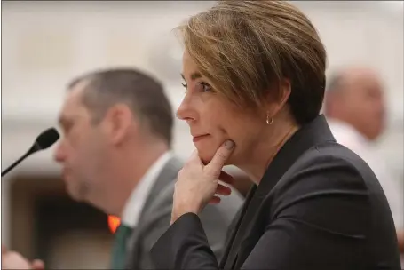  ?? NANCY LANE — BOSTON HERALD ?? Gov. Maura Healey said her $734 million supplement­al budget will increase affordabil­ity and competitiv­eness in Massachuse­tts.