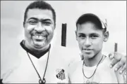  ?? AFP ?? ▪ Coach Betinho with young Neymar in Sao Vicente.