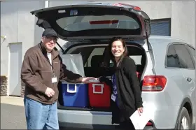  ?? SUBMITTED PHOTO ?? For Meals on Wheels, over 600 meals were prepared by kitchen team and delivered by volunteers to homebound elderly, who also each received 5days’ worth of shelf stable food.