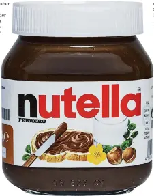  ?? FOTO: IMAGO ?? Nutella wurde bereits 1940 entwickelt.