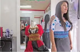  ??  ?? Veronica Roche rehearses catwalk movements at the indigenous modeling agency ‘Awkis y nustas’ (princes and queens in Quechua) in Riobamba.