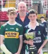  ??  ?? Mike O’Brien, who is profiled this week, pictured with his twins, James and Darragh.