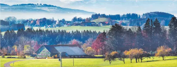  ?? FOTO: ROLAND RASEMANN ?? Leben, wo andere Urlaub machen: Idylle im Süden, aufgenomme­n bei Merazhofen im Allgäu.