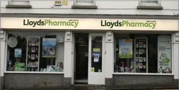  ??  ?? Lloyds Pharmacy, Wicklow.