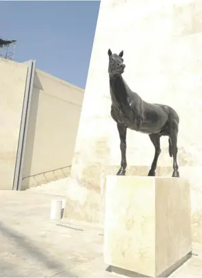  ?? ?? Austin Camilleri’s Żieme at City Gate as part of the Valletta Internatio­nal Visual Arts Festival in 2014. FILE PHOTO: MATTHEW MIRABELLI