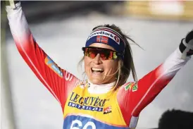  ?? FOTO: LEHTIKUVA/VESA MOILANEN ?? Therese Johaug dominerade i Holmenkoll­en.■