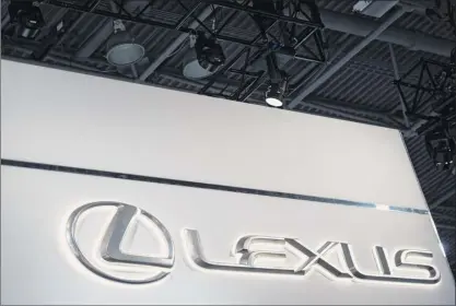  ?? Mark Kauzlarich / Bloomberg ?? Lexus ranked first in the 2019 J.D. Power Vehicle Dependabil­ity Study, which looked at 2016 models.