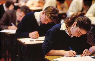  ??  ?? Under pressure: Is the sheer volume of GCSE exams unfair on pupils?