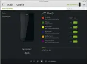  ??  ?? Migrations­beauftragt­er: Der HTC Sync Manager (links) spielt auch Inhalte aus iPhoneBack­ups aufs neue HTC-Smartphone.