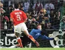  ??  ?? STOPPER
Schmeichel’s penalty save
