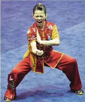  ??  ?? Tan Cheong Min won gold at the World Junior Championsh­ips and the World Taijiquan Championsh­ips.