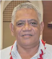  ??  ?? Samoa’s Ministry of Natural Resources and Environmen­t (MNRE) chief executive officer Ulu Bismarck Crawley.