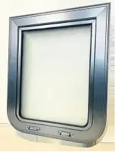  ?? PHOTO SUPPLIED ?? The standard shape full hopper thermal break window in bright gun metal.