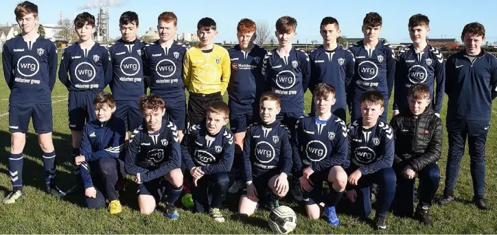  ??  ?? Ardee Celtic U-14 who reached the semi-final of the North Leinster and are now in the last 16 of the National Cup against East Meath United.