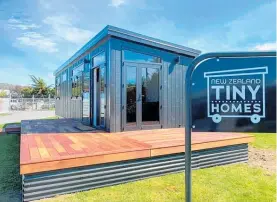  ?? ?? New Plymouth’s NZ Tiny Homes is in liquidatio­n.