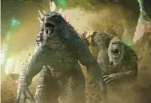  ?? WARNER BROS. PICTURES ?? Godzilla and King Kong in “Godzilla x Kong: The New Empire.”