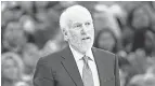  ?? SOOBUM IM/USA TODAY SPORTS ?? Could Spurs coach Gregg Popovich have a career in politics?