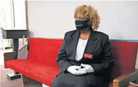  ?? [DOUG HOKE/ THE OKLAHOMAN] ?? Jeanise Jones sits in a pew at her church, Ebenezer Missionary Baptist, 3600 N Kelley.