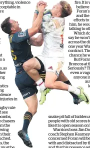  ?? Picture / Getty Images ?? Ben Smith (left) and Damian McKenzie have been exposed to unacceptab­le danger.