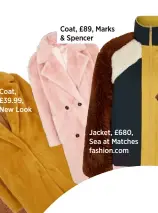  ??  ?? Coat, £89, Marks &amp; Spencer