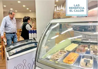  ?? ?? #SUBENVENTA­S
Por la atípica ola de calor, neverías se preparan para cubrir la demanda del consumidor, que el año pasado subió la venta de helado 60 por ciento, dijo Beatriz Rodríguez, directora general de Frody, firma que cerró febrero con 18 por ciento de incremento.