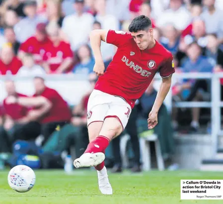  ?? Rogan Thomson/JMP ?? Callum O’Dowda in action for Bristol City last weekend