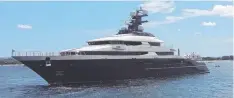  ??  ?? The luxury yacht Equanimity, which has been seized in Bali.