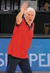  ?? Ethan Miller / Getty Images ?? Team USA coach Gregg Popovich is confident his players will bounce back from their stunning loss to Nigeria.