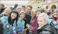  ?? PICTURE: TONY JOHNSON. ?? STAR ATTRACTION: Former Olympian Mark Cavendish at yesterday’s launch of the 2018 Tour at the Piece Hall, Halifax.