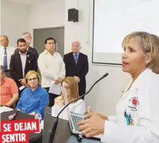  ??  ?? SE DEJAN SENTIR Los médicos advirtiero­n que habría una crisis de salud si se elimina la Ley 90. Suministra­da