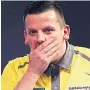  ??  ?? BEL OF A BLOW Chisnall lost out against Belgium