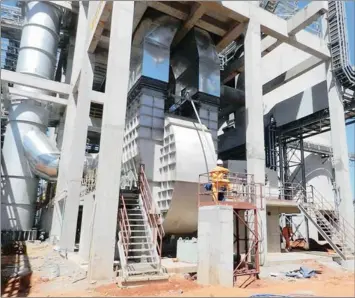  ?? PHOTO: SUPPLIED ?? Sephaku Cement, an associate of Sephaku Holdings, began commercial production at its Delmas milling plant on January 6.