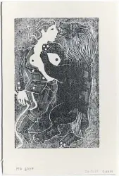  ??  ?? Luis Seoane. “Los senos de la domadora”. Xilografía. 11 x 17 cms. 1979.