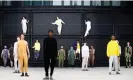  ?? Photograph: Mohammed Badra/EPA ?? Models display creations from Issey Miyake’s spring/summer 2023 men’s collection during Paris fashion week in June.