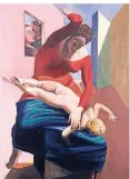 ??  ?? Max Ernst: Die Jungfrau züchtigt das Jesuskind vor drei Zeugen.