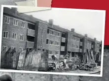  ??  ?? BELOW A new block of flats being built on Rochdale Road, Manchester. September 11, 1948