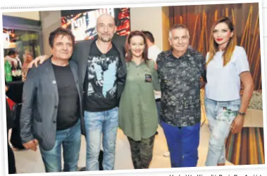  ??  ?? Vedad Hadžiavdić, Boris Đurđević, Lucija Lučić (nova pjevačica ‘Teške industrije’), Ivica Propadalo i Dragana Todorović