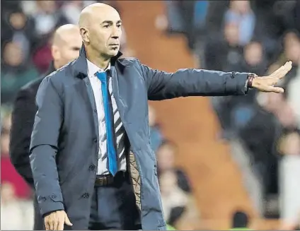  ?? FOTO: EFE ?? Pako Ayestarán El técnico de la UD Las Palmas está firmemente convencido de que el cuadro canario acabará logrando la salvación