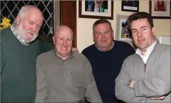  ??  ?? Paddy Murphy, Kevin Waters, Peadar Dempsey and Cian Ó’Lionáin, St Martin’s.