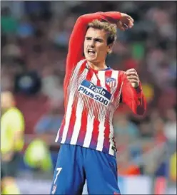  ??  ?? POCO PRECISO. Griezmann protesta durante un partido.