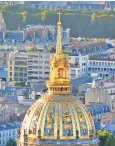  ?? ?? The cross that sits on top of the Domes des Invalides is not depicted in the poster