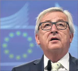  ??  ?? ‘RETRO-NATIONALIS­TS’: EU president Jean-Claude Juncker (above) has blasted Brexit politician­s including Boris Johnson (left)